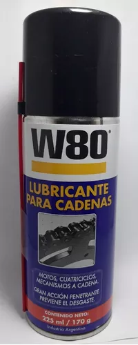 W80 Lubricante Cadena Moto Cuatri Bici 225 Ml Aerosol Jasper