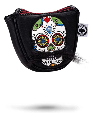 Le Sugar Skull Moustache Mallet Putter   Cover  Premium...