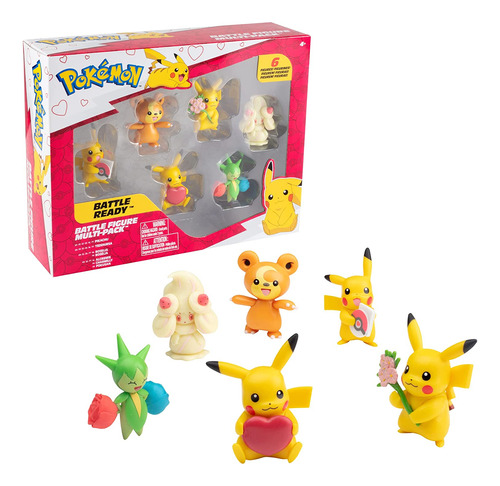 Pokémon Battle Figure Pack Juego De Juguetes, 6 Piezas...