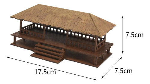 1/72 Cabaña De Madera 3d Rompecabezas De Madera Paisaje