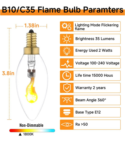 Xiaokalami Flame Effect Led (panel Stand) Limitation E12