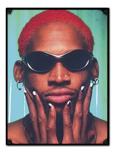 #1080 - Cuadro Decorativo - Dennis Rodman Basquet No Chapa 