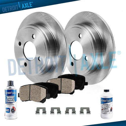 Rear Brake Rotors + Ceramic Pads For 2001-2007 Ford Focus 