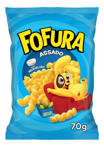 Salgadinho Requeijão Fofura Pack 70g