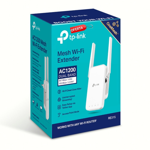 Re315 Extensor De Rango Wi-fi En Malla Ac1200 Tp-link