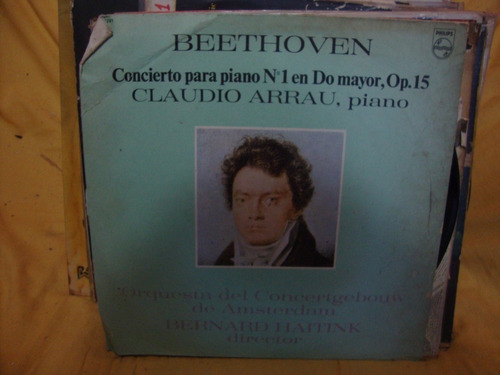 Vinilo Orquesta Amsterdan Claudio Arrau Piano Beethoven Cl1