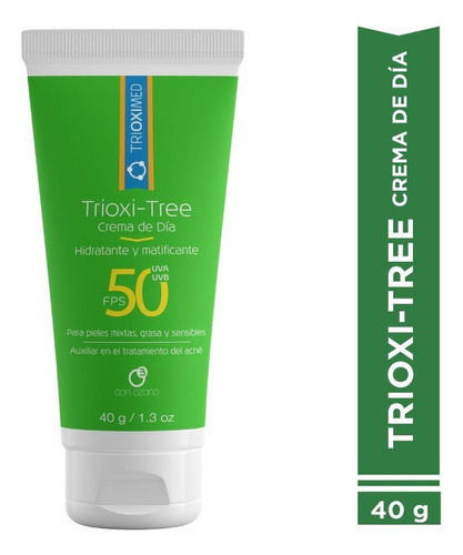 Crema De Día Anti Acné Trioxi-tree Con Fps 50 - 40 G Tipo de piel Grasa