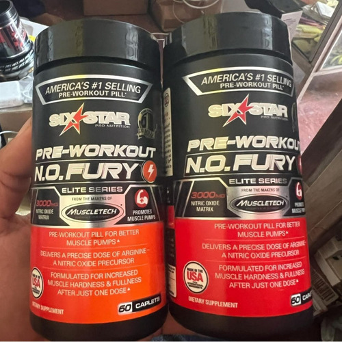 Pre Entrenamiento N.o. Fury Six Star® Pro Nutrition  60 Cap