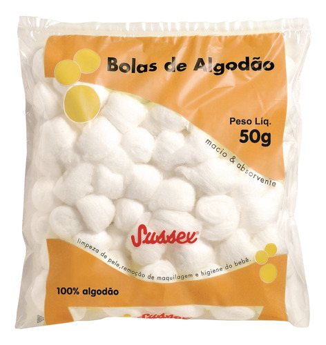 Algodão Bolas 50g Limpeza Pele, Bebês, Maquiagem E Manicure