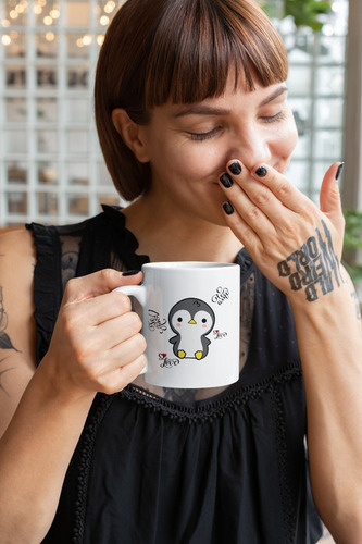 Tazas De Pingüinos Kawaii Para Parejas