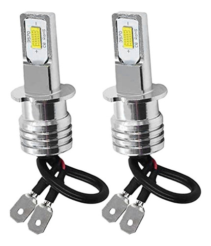 2 Bombillas Led H3 Superbrillantes Para Faros Antiniebla