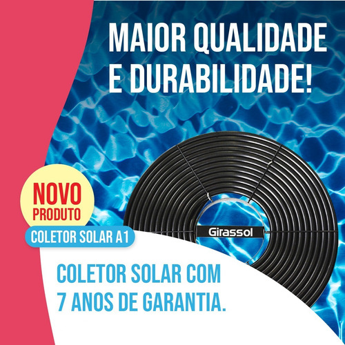 Aquecedor Solar Piscina 48.000l 12xa1 Girassol Com Painel