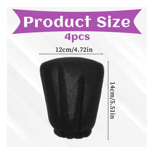 Set 4 Calcetines Protectores Para Secador De Cabello