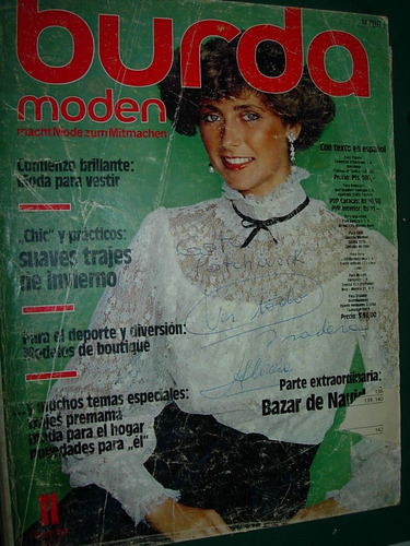 Revista Burda Con Moldes Ropa Moda Costura Molderia 11/77