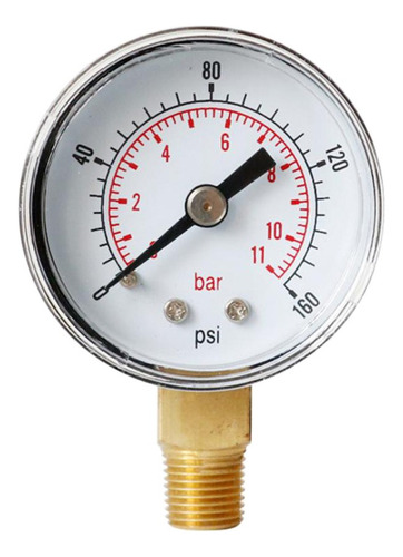 0-160psi 0-11bar Manómetro De Presión Aire Vacío Dial Ts-y40