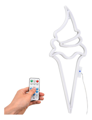 Nuevo Batería Led De Neón Impermeable For Helado,
