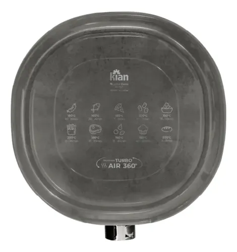 Air Fryer Kian 4,2l Cinza 110v 1350w Fritadeira Elétrica | Frete