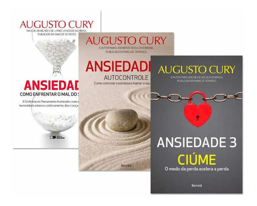Kit Ansiedade Coleção Completa - Augusto Cury
