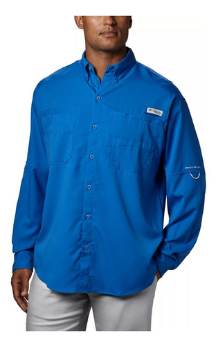 Camisa Columbiatamiami Ii Vivid Blue - M