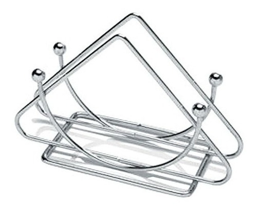Porta Guardanapo De Inox Class Home Cor Cinza Liso