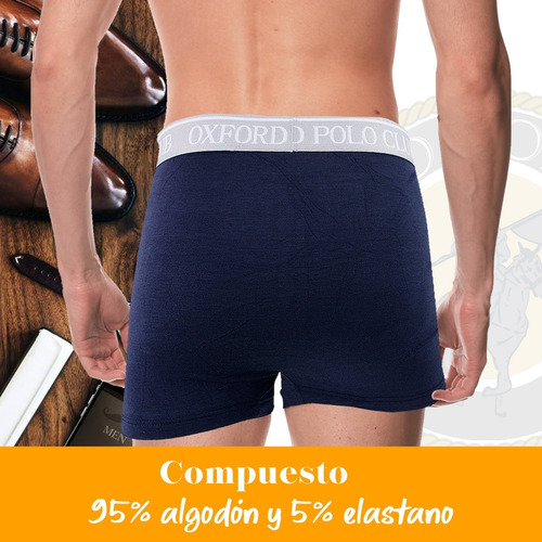 Imagen 4 de 9 de Set 12 Pcs Boxer Caballero Oxford Polo Club Original Opn-006
