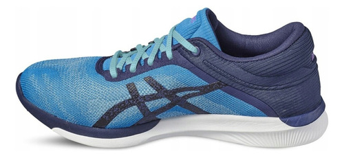 Tenis Asics Fuzex Rush Correr Running Mujer Gym Azul Comodo