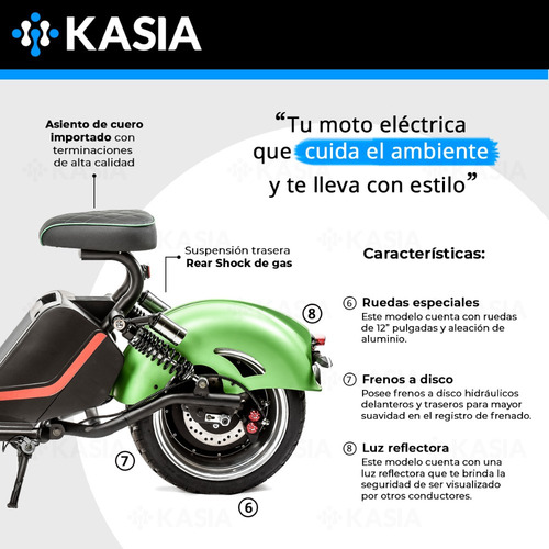 Moto Electrica Kasia City Coco Terra Nova Original Kasia