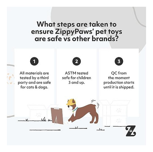 Zippypaws Happy Hour Crusherz - Juguete Para Perros Zippy Pa