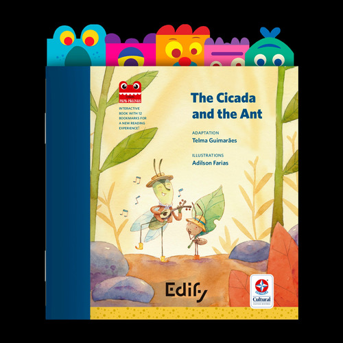 The cicada and the ant, de () GUIMARÃES, TELMA/ () FARIAS, ADILSON. Editora Estrela Cultural LTDA., capa mole em inglês, 2021