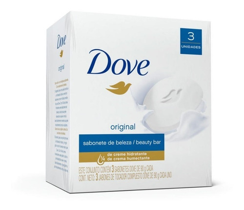 Dove Jabon De Tocador Original  90 Grs X 3 Unidades