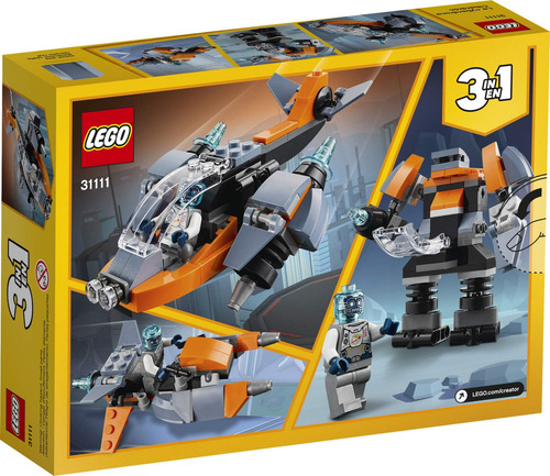Lego Creator 3 En 1 Cyber ??drone Space Toys, Se Transforma
