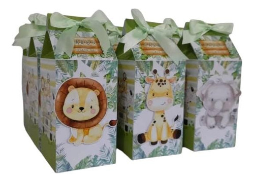 Souvenirs Cajita Mil Box De Animalito De La Selva X 40