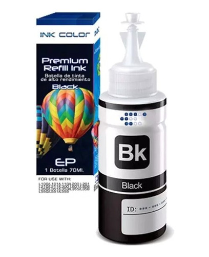 Tinta Botella X 70ml Generica Universal Impresoras Epson 664