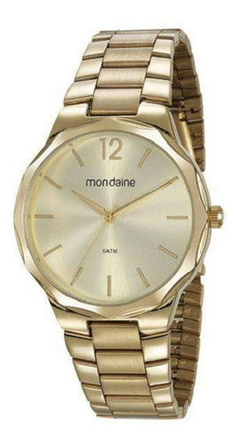 Relógio Feminino Dourado Lindo Grande Mondaine 53750lpmvde1