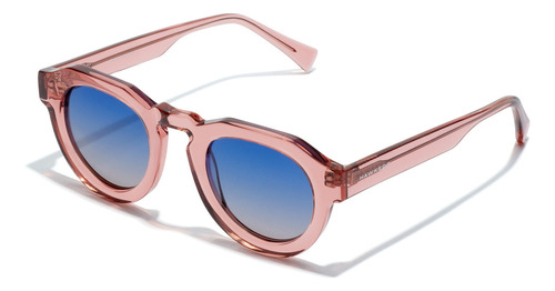 Gafas De Sol Hawkers Warwick Uptown Hombre Y Mujer Lente Azul Varilla Rosa Armazón Rosa Diseño Mirror