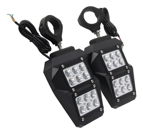 Espejo Retrovisor Ajustable Con Luces Led Polaris