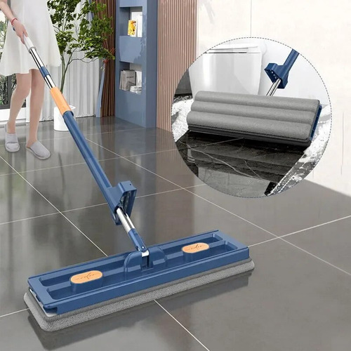 Fregona Limpiadora Giratoria Ajustable En 360° Y 4 Paños