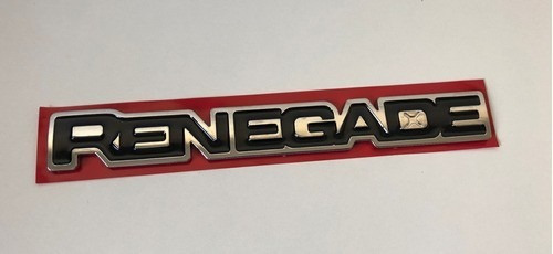 Imagem 1 de 2 de Emblema Letreiro Renegade Portas Jeep Cromado Acessórios