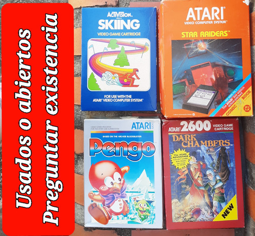 Videojuegos Atari. Usados O Abiertos. Preguntar Existencia 