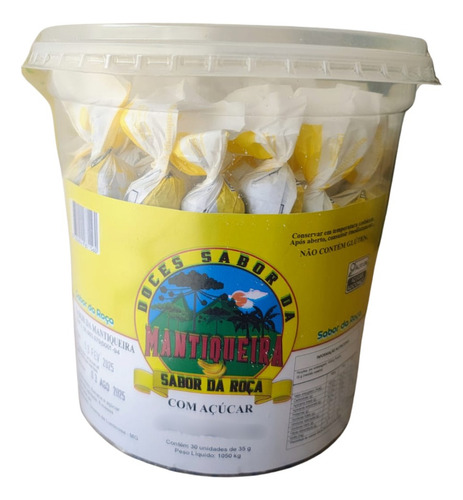 Doce de banana Tradicional sem TACC 1.05kg 30 un