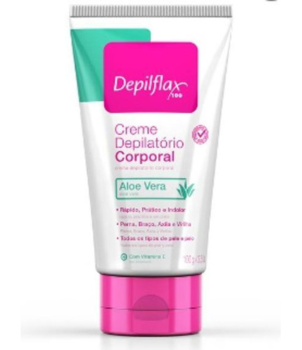 Creme Depilatório Corporal Aloe Vera 100g - Depilflax