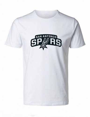 Polera San Antonio Spurs Nba Estampadas Algodon 