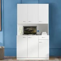 Comprar Mueble De Microondas Mas Repostero Pierina Blanco Tu Mesita