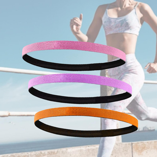 3 Diademas Deportivas Elásticas, Diademas Para El Pelo,