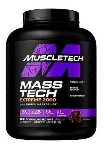 Proteina Mass Tech Extreme 2000 Muscletech 6 Lbs Todo Sabor