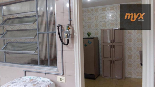 Imagem 6 de 14 de Apartamento Com 1 Dormitório À Venda, 72 M² Por R$ 275.500 - Paquetá - Santos/sp - Ap5252