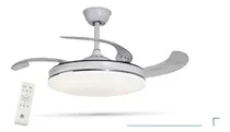 Comprar Ventilador De Techo Retractil Blanco 3 Tonos Luz Lampara Led Cantidad De Aspas 4 Color De Las Aspas Blancas Diámetro 107 Cm Material De Las Aspas Plástico