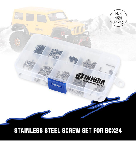 Juego De Tornillos Con Caja Para 1/24 Rc Crawler Car Axial S