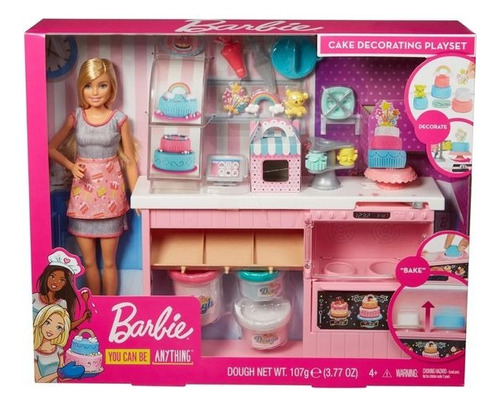 Barbie Pastelera Cocina Mattel Niñas