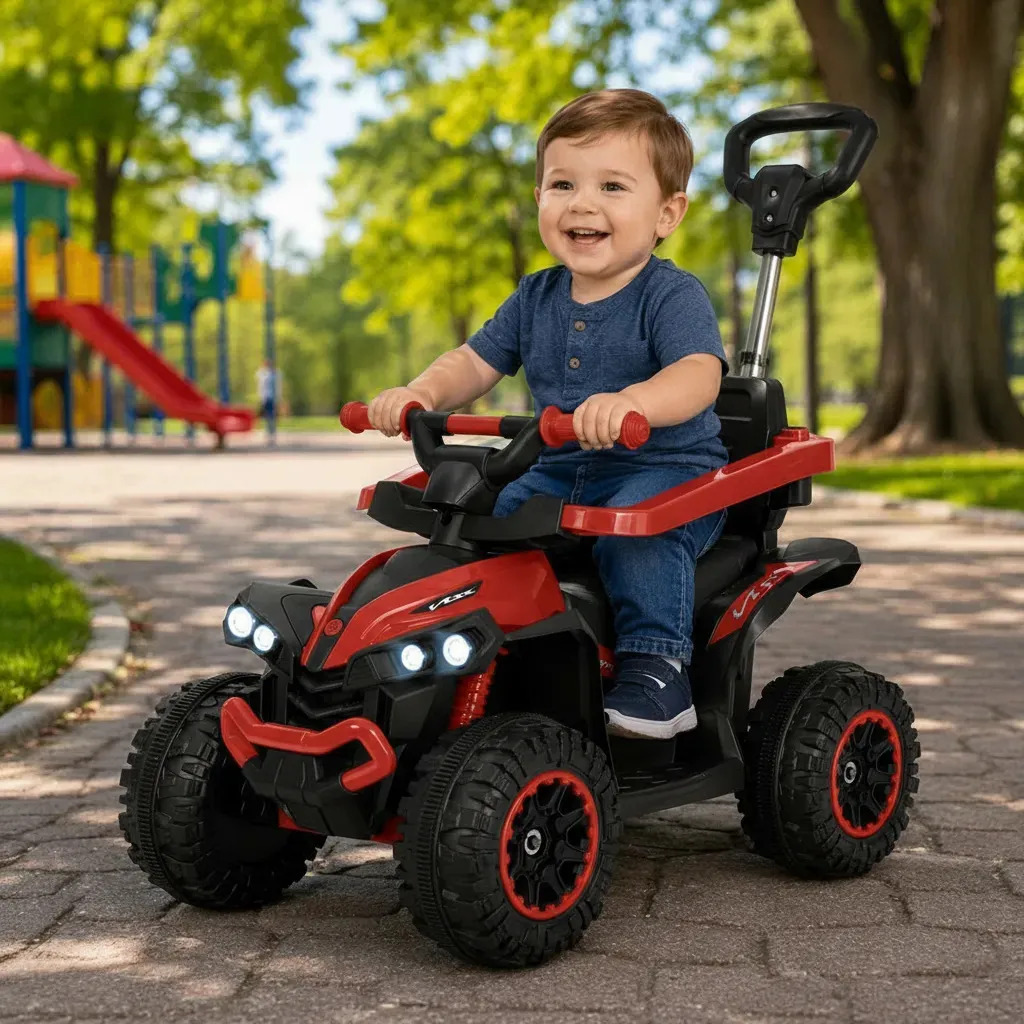 Quadriciclo Elétrico Infantil Maral Pimpi Flash Wheels Vermelho